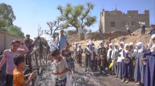 تعز..إنسانية المقاومة الوطنية تعلن استكمال الضخ التجريبي لمشروع مياه في المعافر ...