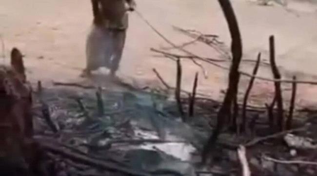 حريق هائل يدمر منزلاً بالكامل ويشرد أسرة في مديرية المخا ...