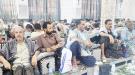 ​بحضور قيادات بارزة.. تقديم واجب العزاء لشهيدي الاعتداء الصاروخي الحوثي على المخا ...