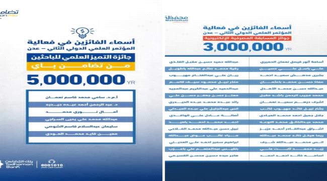 بنك التضامن يعلن الفائزين بجائزة التميز العلمي والمسابقة المصرفية الإلكترونية ...