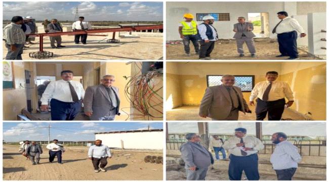 وكيل وزارة الزراعة ومدير مكتب الزراعة بلحج يتفقدان مشروع إعادة تأهيل المركز الوطني لبحوث الثروة الحيوانية ...