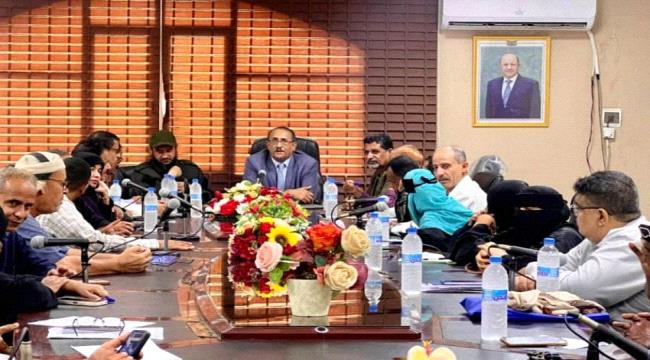 تنفيذي لحج يؤكد اهمية الحفاظ على السكينة العامة وصون النسيج المجتمعي ...