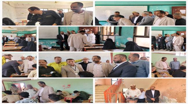 المحافظ القبّة والحنق والشاعري يدشنان امتحانات الشهادة الثانوية العامة بمديرية قعطبة بالضالع ...