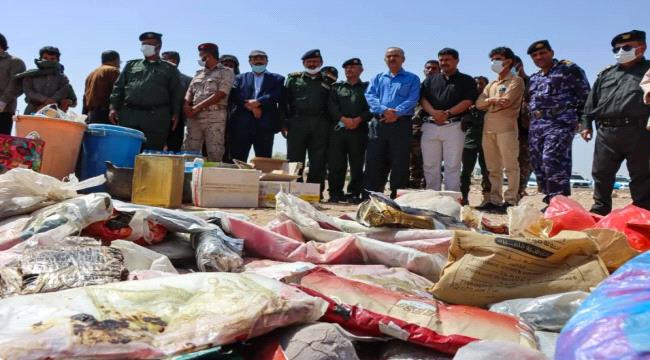 شبوة تدشن أسبوع مكافحة المخدرات وتتلف كميات كبيرة من المواد المخدرة والخمور ...