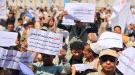 أبناء تعز يصعدون احتجاجاتهم ضد الحصار ويطالبون المجتمع الدولي بتحرك عاجل لإنقاذ المدنيين...