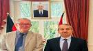 سفير اليمن بألمانيا يستعرض أمام باحث ألماني جهود تحقيق السلام وتعزيز مؤسسات الدولة ...