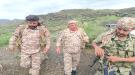 فاضل والجبولي يتفقدان جبهات جنوب تعز ويطلعان على الجاهزية القتالية ...